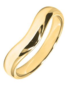 5mm Curved D-Shape Wedding Ring | W260 
